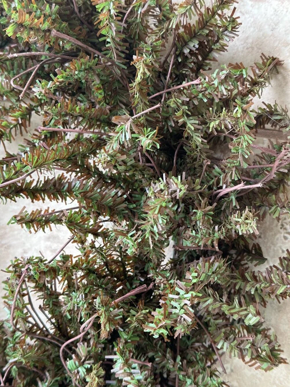 FAUX PINE WREATH CHRISTMAS PRIMITIVES 18